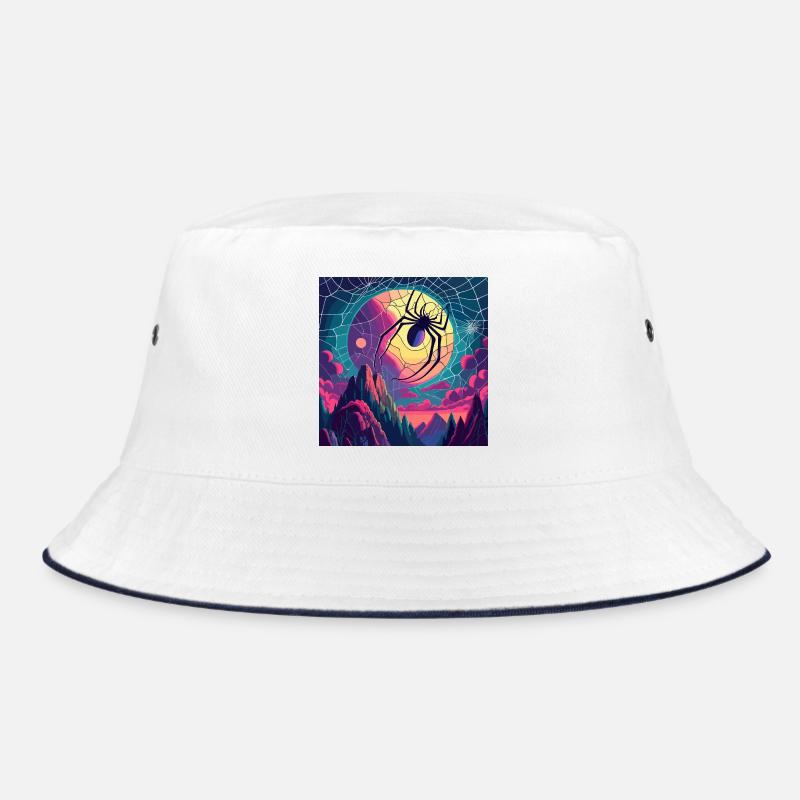 Moon Spiderweb Bucket Hat
