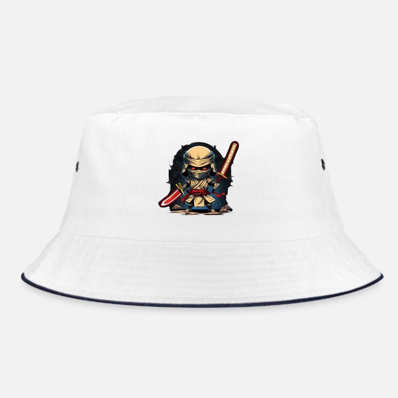 Ninja Mummy #1 - Bob - blanc/marine