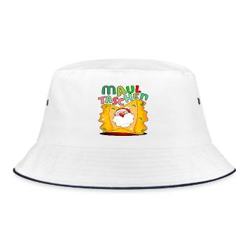 WEIHNACHTEN MAULTASCHEN - Bucket Hat - Weiß/Navy - Vorne