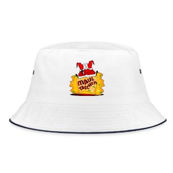 SCHWÄBISCHE MAULTASCHEN WEIHNACHTSMANN - Bucket Hat - Weiß/Navy - Vorne