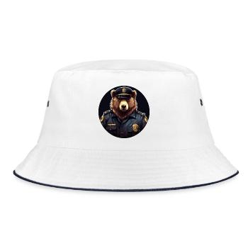 Femme de police de l’ours - Bob - blanc/marine - Devant