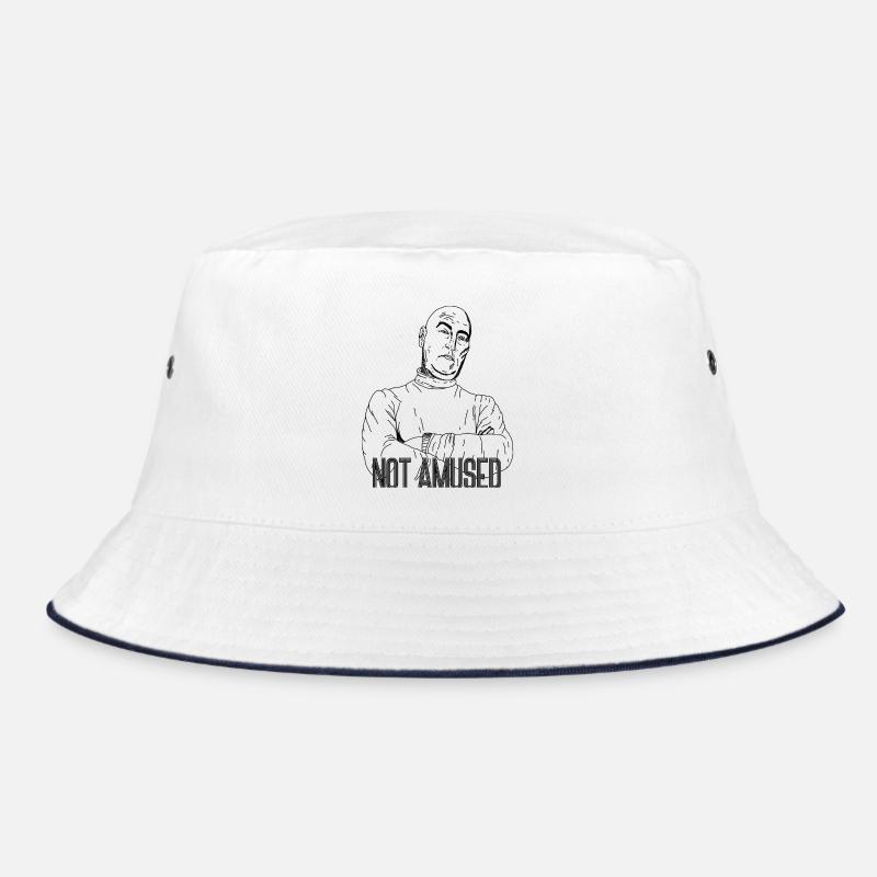 Not Amused – Sarcastic Statement Design Bucket Hat