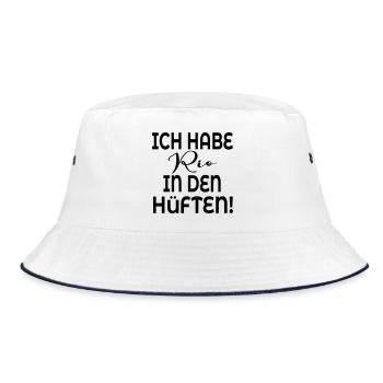 TANZEN HÜFTE BEWEGUNG - Bucket Hat - Weiß/Navy - Vorne