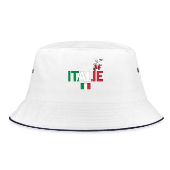 Italie - Bob - blanc/marine - Devant
