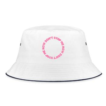 Uplifting Pink Circular Anthem - Bucket Hat - white/navy - Front