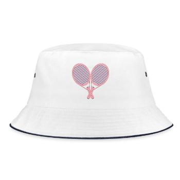 TENNIS RACKETS - TENNIS COUPLES - Bucket Hat - white/navy - Front