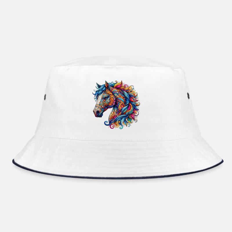Cheval décoré de Mandalas Bob