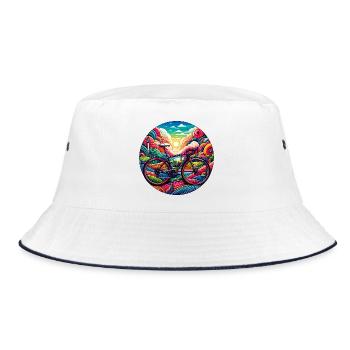 Vivid Cycle Dreamscape - Bucket Hat - white/navy - Front
