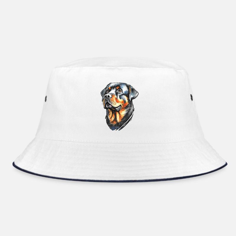 Rottweiler Portrait Bucket Hat