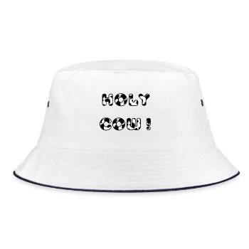 Holy Cow - Bucket Hat - white/navy - Front