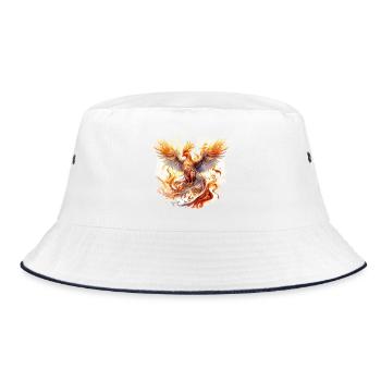 Phénix, Phénix, Feu, Flammes, Oiseau, Mythologie - Bob - blanc/marine - Devant