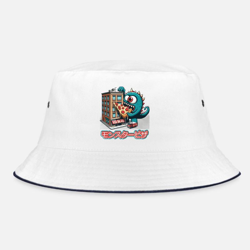 Pizza Monster Funny Bucket Hat
