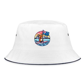 Design de surf australien Quokka - Bob - blanc/marine - Devant