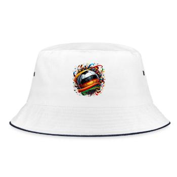 Fussball WM26 Weltmeisterschaft - Bucket Hat - Weiß/Navy - Vorne