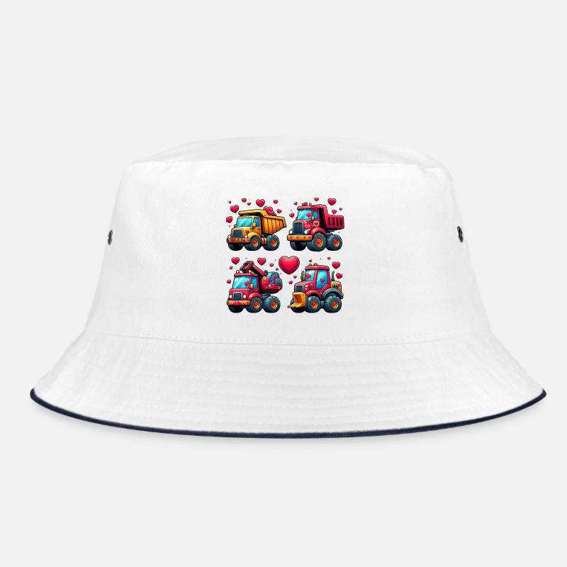 Tiny Builders' Affection - Construction T-Shirt Bucket Hat