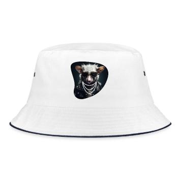 Hard Rock Possum - Bucket Hat - white/navy - Front