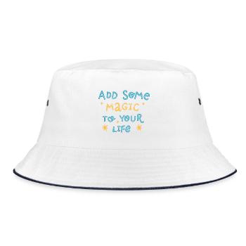 Add some magic to your life - Bucket Hat - white/navy - Front