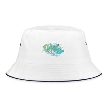 RIKELS Design Dein Style für die Halfpipe - Bucket Hat - Weiß/Navy - Vorne