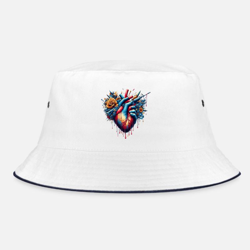 Anti War Heart Bucket Hat