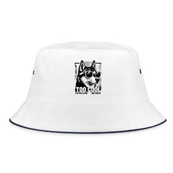 Too Cool Husky Sunglasses - Bucket Hat - white/navy - Front