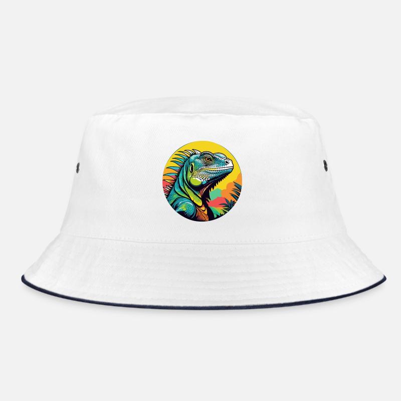 Leguan-Kunst Bucket Hat