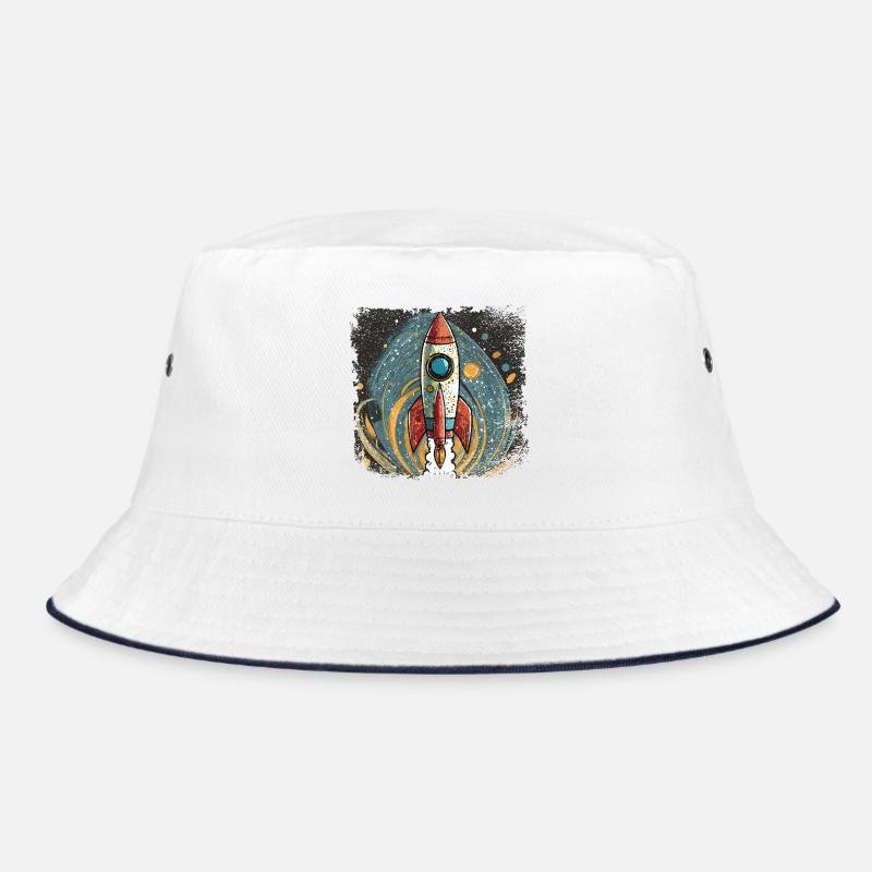 Rakete mit stylischem Design Bucket Hat