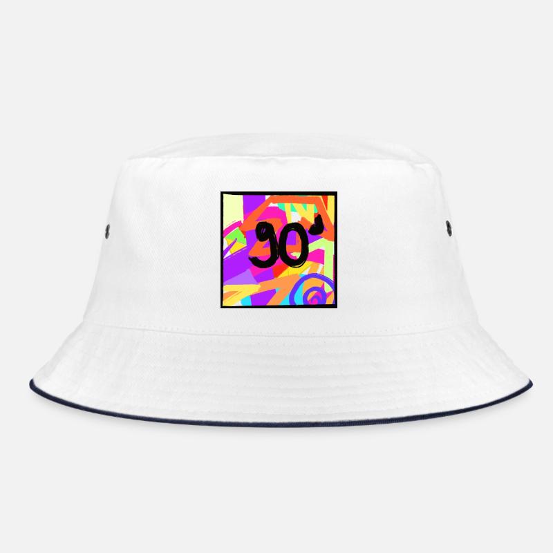 Retro style 90s design Bucket Hat