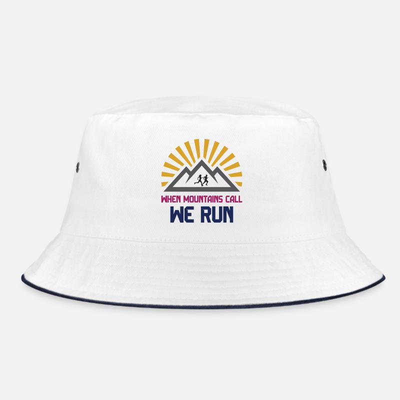 Trail Runners - When Mountains Call - We Run Bucket Hat