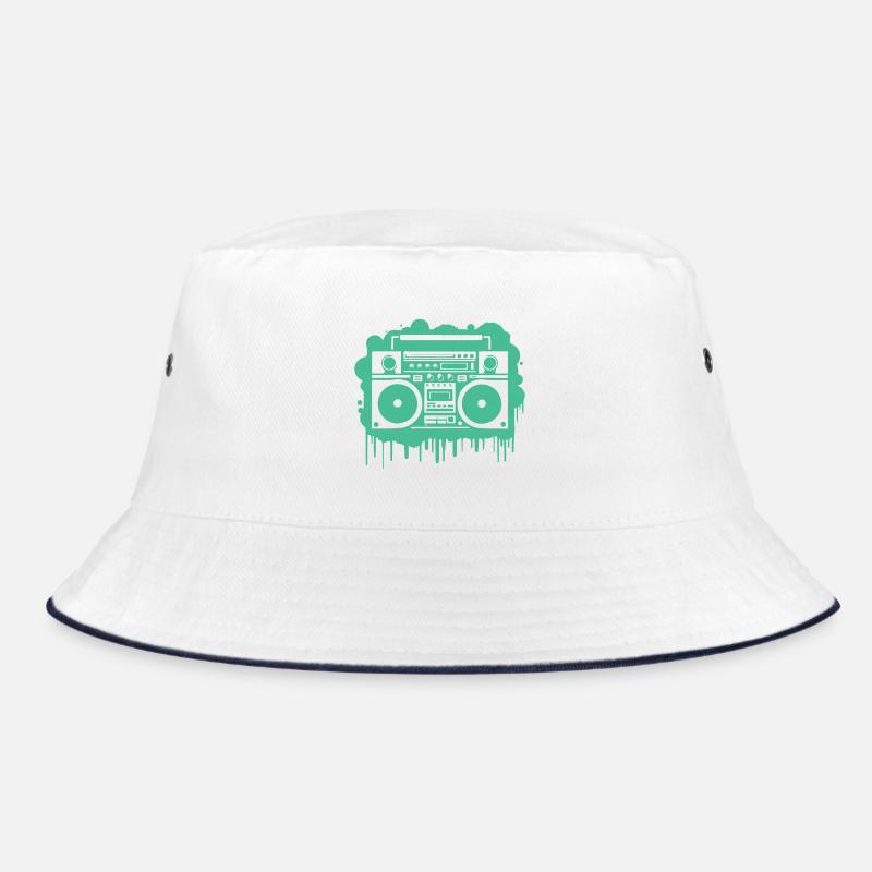 Cyan Ghettoblaster (durchsichtig) Bucket Hat