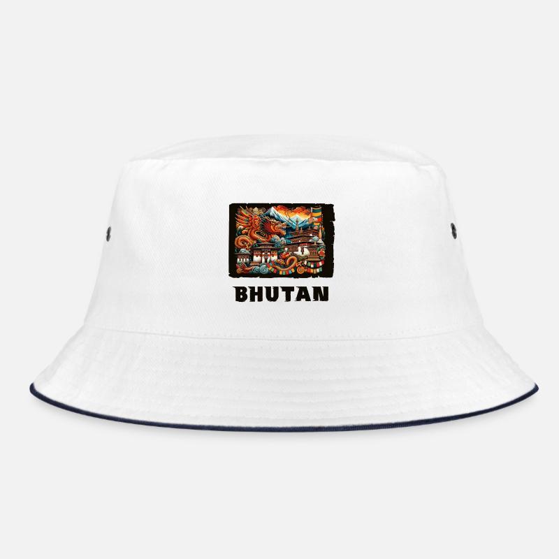 Bhutan Thimphu Drache Südasien Bucket Hat