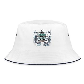 Enseignant Enseignant Argent et Renommée Cadeau - Bob - blanc/marine - Devant