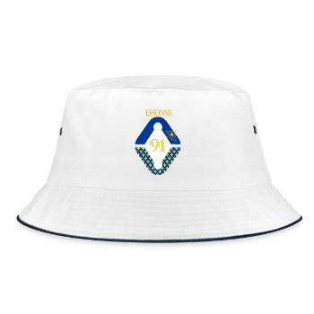 Essonne - Bucket Hat - white/navy - Front