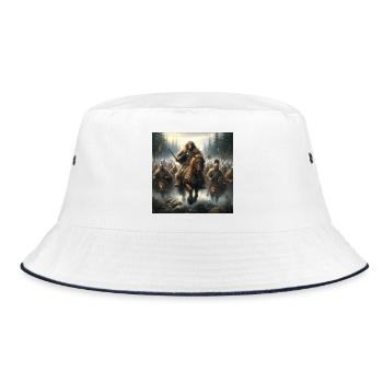 Warriors of Cantabrian tribes - Bucket Hat - white/navy - Front