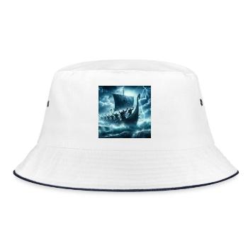 Navire viking - Bob - blanc/marine - Devant