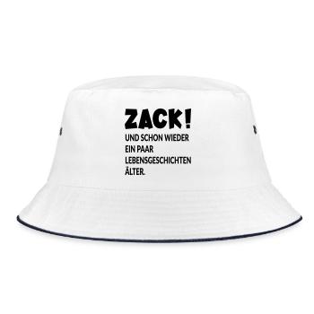 GEBURTSTAG - ÄLTER WERDEN - Bucket Hat - Weiß/Navy - Vorne