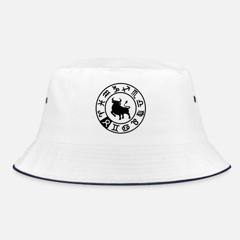 Sternzeichen Stier im Kreis der zwölf Zeichen Bucket Hat