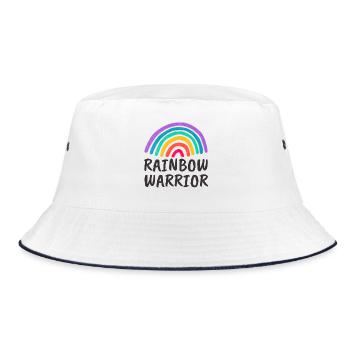 Rainbow Warrior - Bucket Hat - white/navy - Front