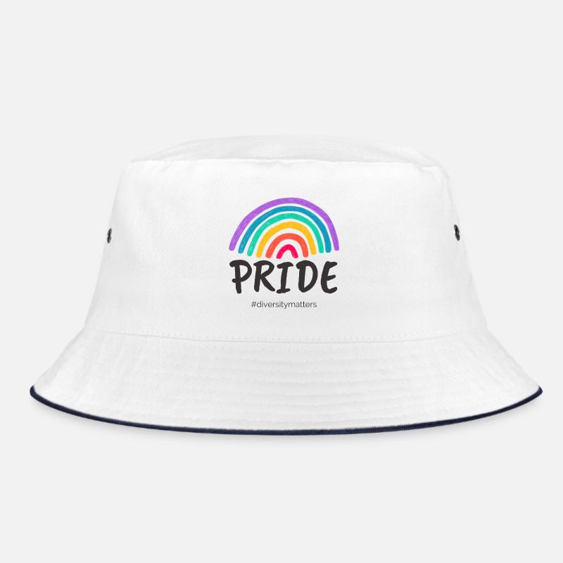 Pride noir - #diversitymatters - Bob - blanc/marine