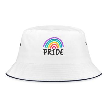 PRIDE - Ready for Pride Month! - Bucket Hat - white/navy - Front