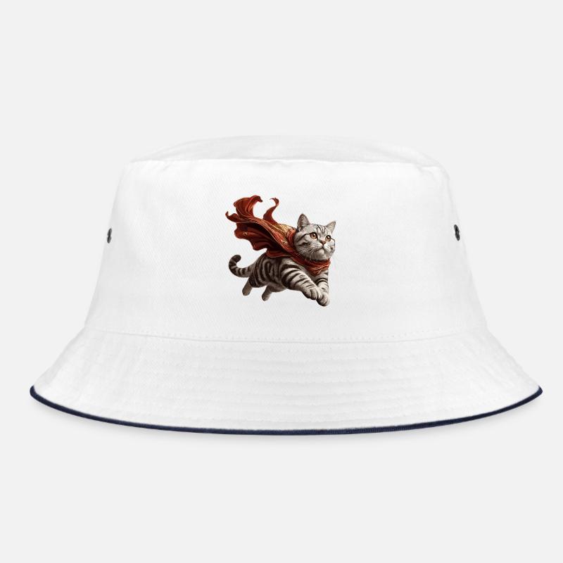 Super Katze Britisch Kurzhaar BKH getigert Bucket Hat