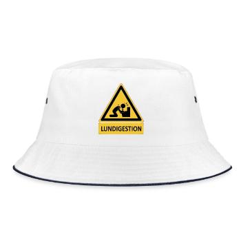 Mondaymanagement - Bucket Hat - white/navy - Front