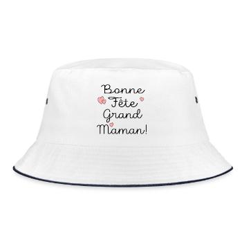 BONNE Fête GRAND-MAMAN - MAMIE - MÈRES - Bob - blanc/marine - Devant