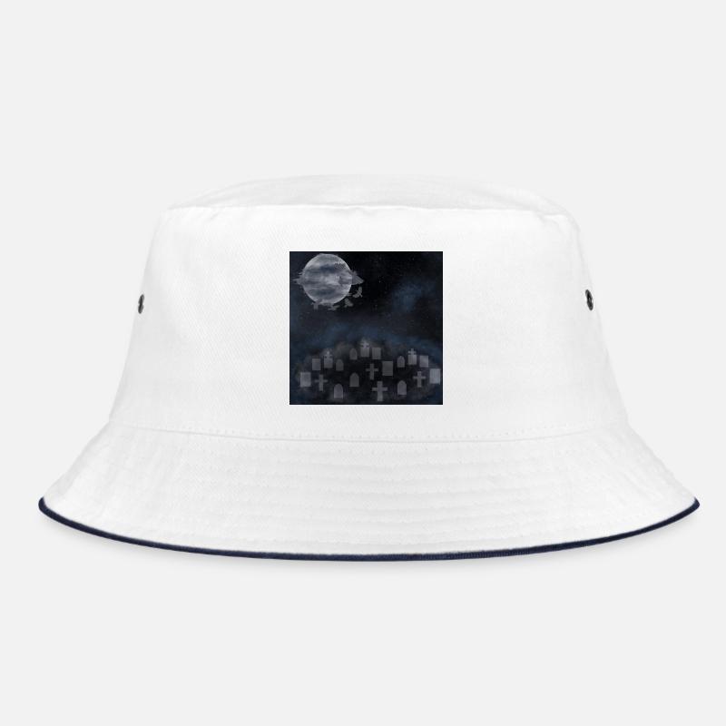 Friedhöfe, Gräber, gothic design, Horror Motiv Bucket Hat