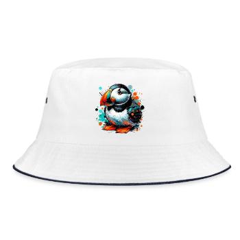 Puffin - Bucket Hat - white/navy - Front