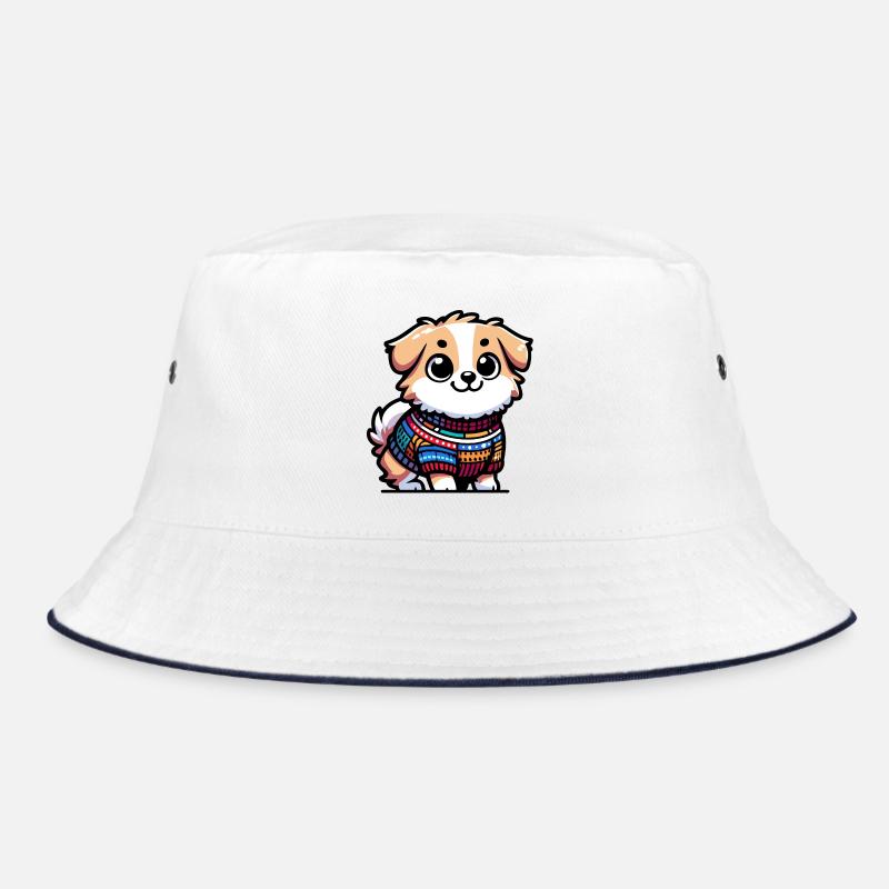 Snug Pup: Der Pullover tragende Hund Bucket Hat