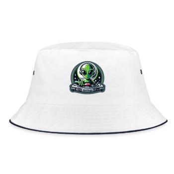 Galactic Grooves: The Extraterrestrial DJ - Bucket Hat - white/navy - Front