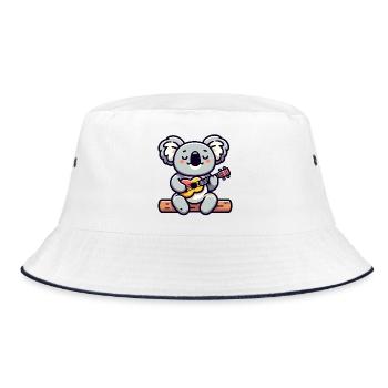 Koala Chords: The Eucalyptus Melodist - Bucket Hat - white/navy - Front