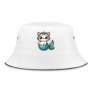 Purrmaid Sparkle : Le chaton de la mer - Bob - blanc/marine - Devant