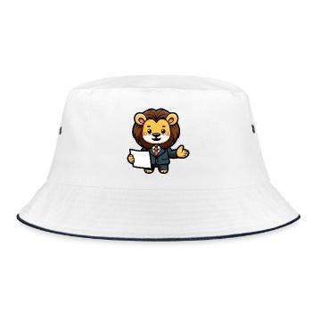 Le Lion de l’entreprise - Bob - blanc/marine - Devant
