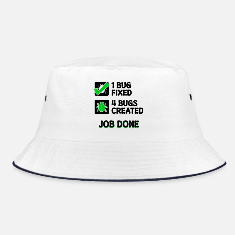 Programmierer Developer Bugfixing Bugs Skripting Bucket Hat